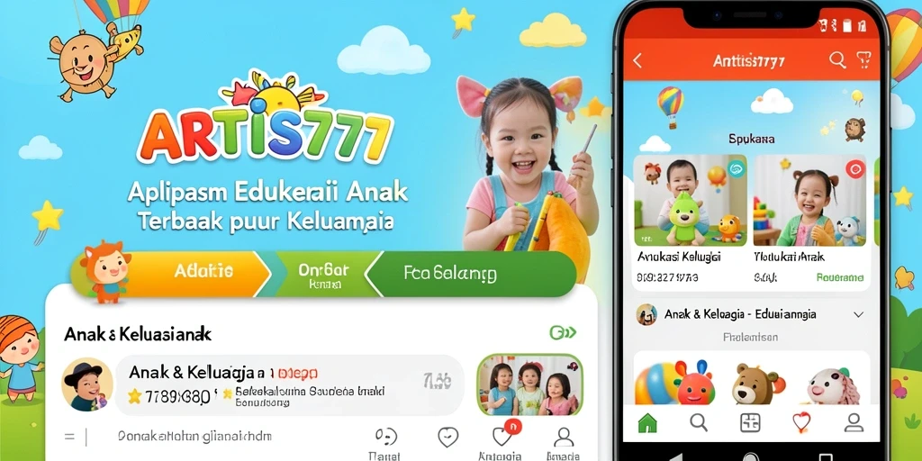 Antarmuka ARTIS777 yang ramah anak dan interaktif.