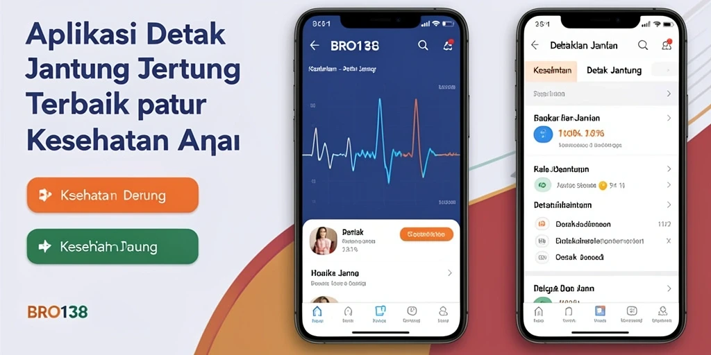 Tampilan antarmuka pengguna aplikasi Detak Jantung BRO138 yang informatif.