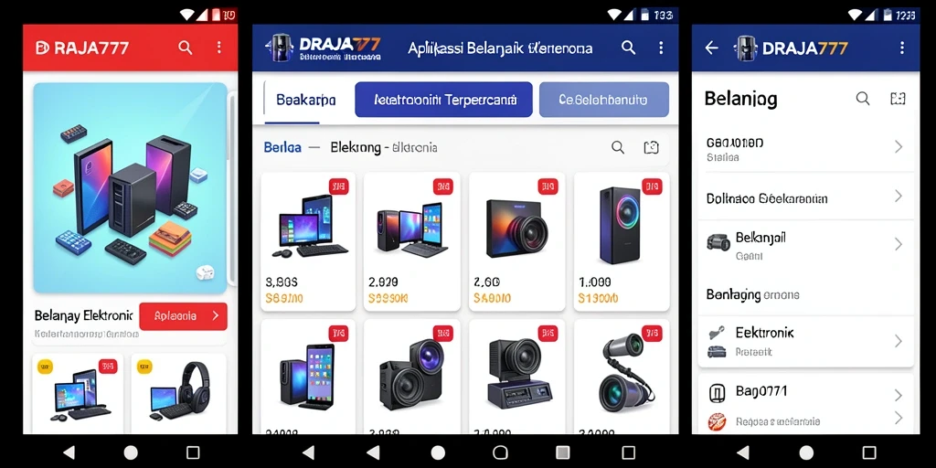 Antarmuka DRAJA777 yang user-friendly untuk belanja elektronik.
