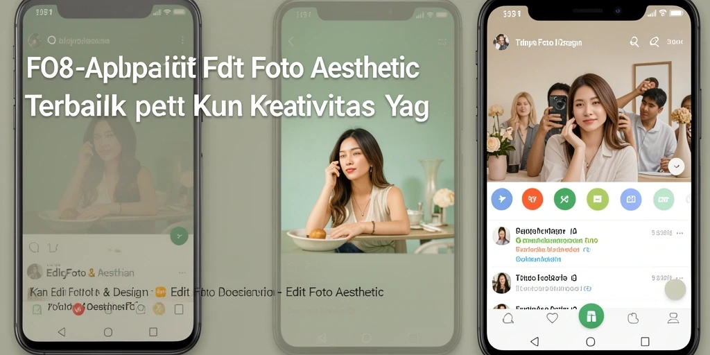 Antarmuka FO8 yang memudahkan proses editing foto aesthetic.