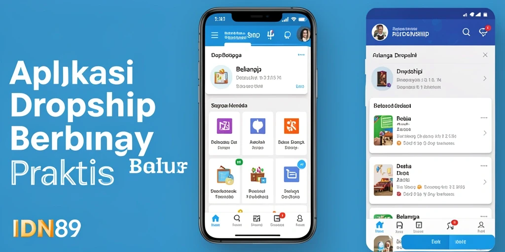 Tampilan antarmuka aplikasi IDN89 yang menarik dan fungsional.