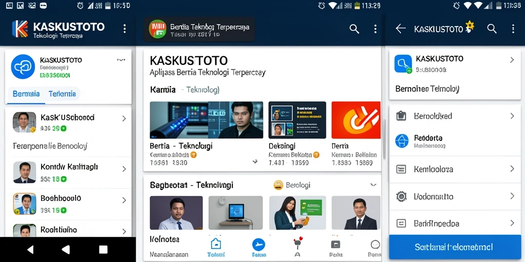 Antarmuka KASKUSTOTO yang menarik dan informatif.