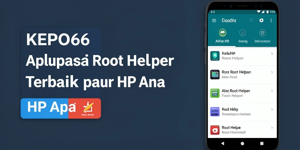 Tampilan antarmuka dan fungsionalitas KEPO66 sebagai Root Helper.