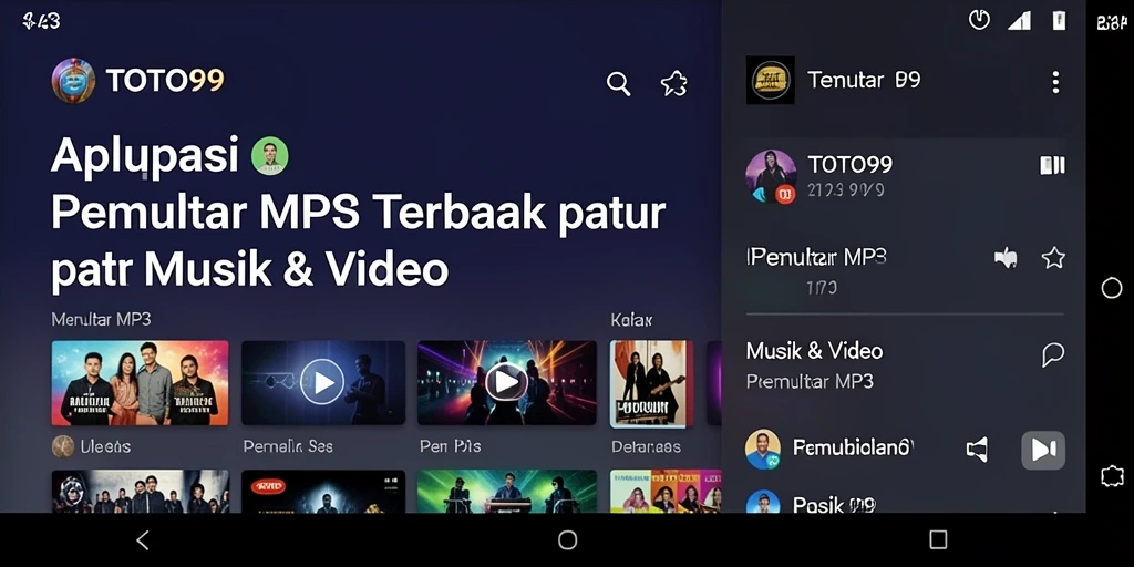 Antarmuka pengguna TOTO99 yang intuitif saat memutar MP3.
