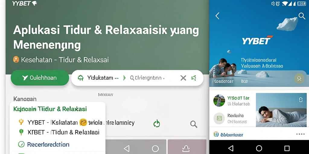 Antarmuka YYBET yang sederhana dan menenangkan untuk Tidur & Relaksasi.